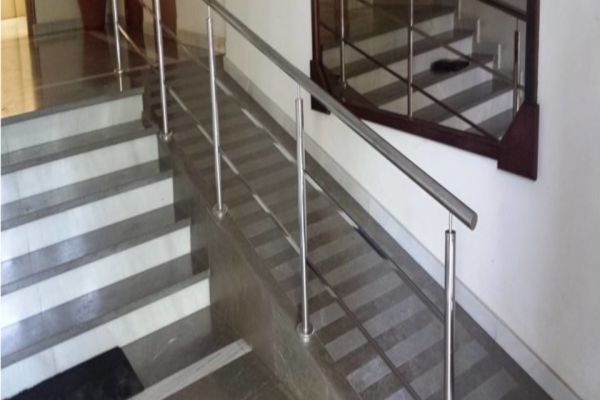 Baranda de Cristal y Acero 08